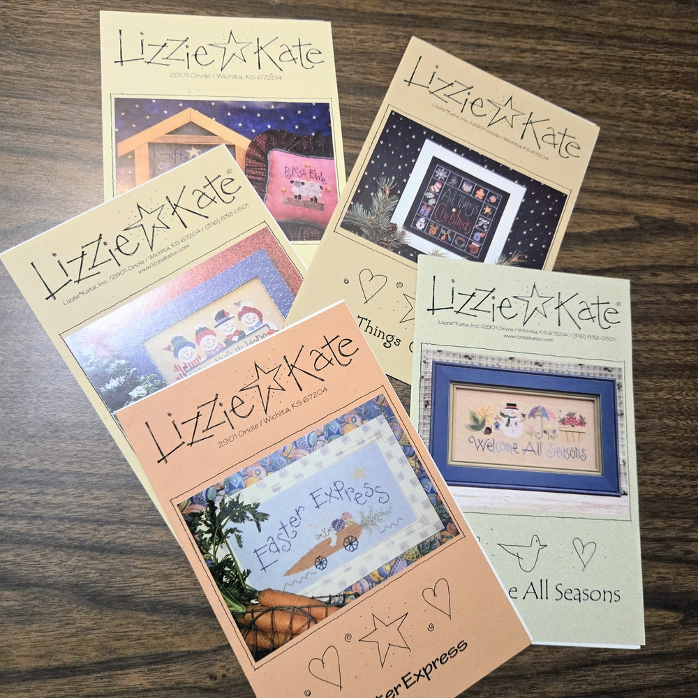 Lizzie Kate Seasonal Cross Stitch Instructions 16-28Ct Nativity Easter Christmas